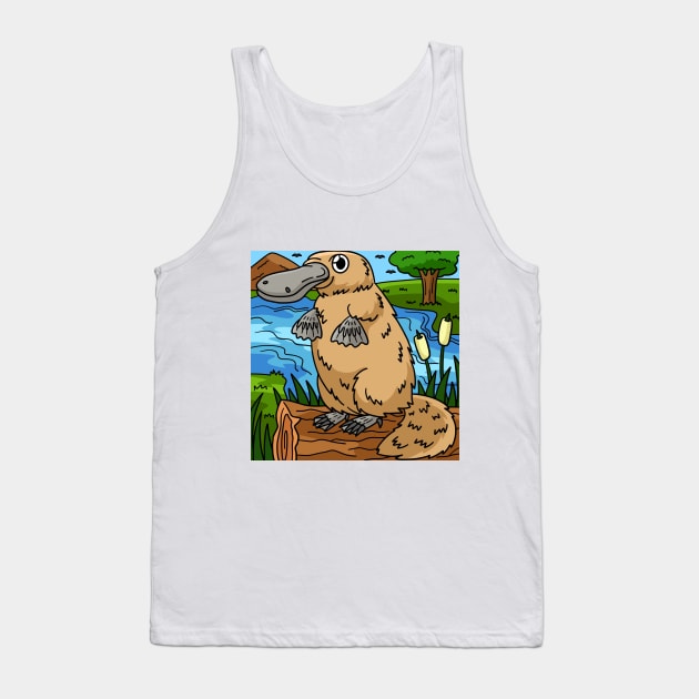 platypuss colorful Tank Top by Space wolrd